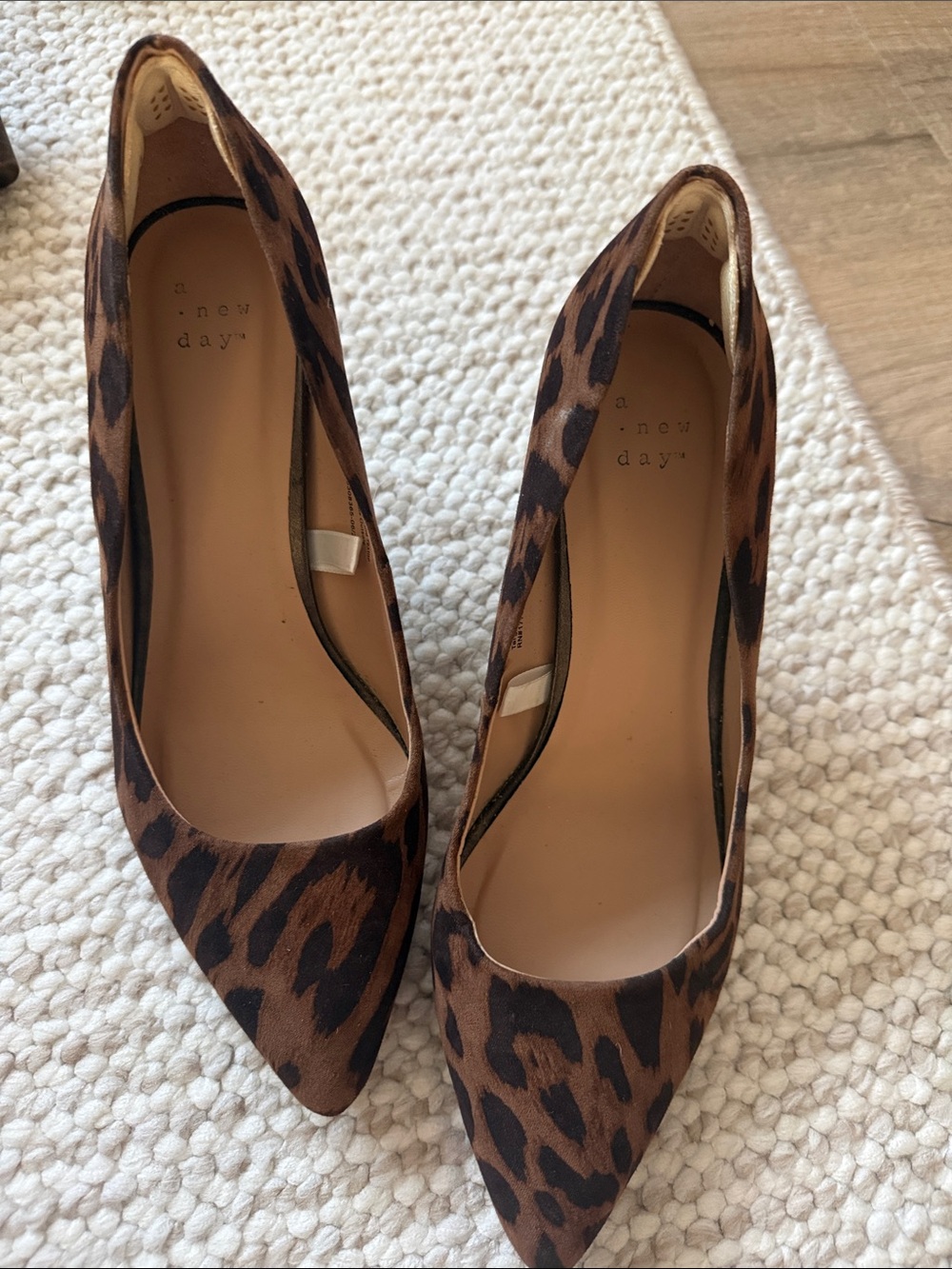 a new day Leopard-Print Pointed Toe Pumps - Brown/Black